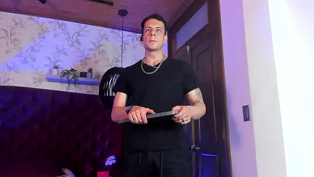 dustin_sonne (M young) - full naked  , strip  oil show