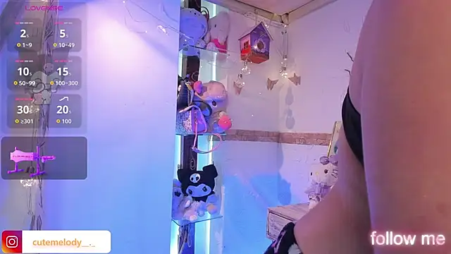 melody-chers (F teen) - squirt dildo black