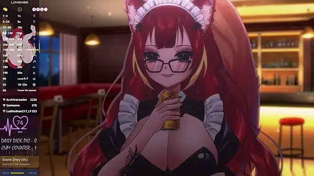 lewdfoxy_vt (F young) - 1 episode of hentai + control 2 toys