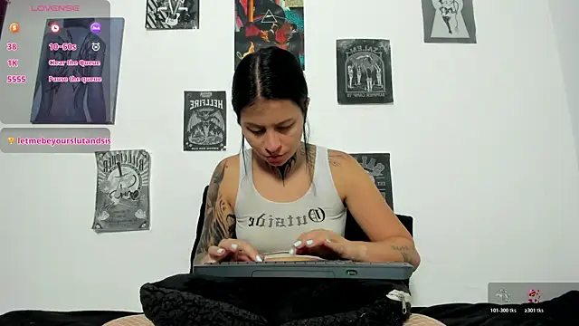 lust_ink (F young) - blow job with split tongue