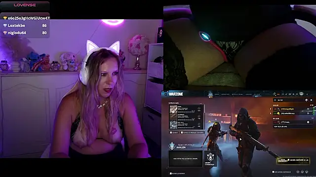 Angie-night webcam
