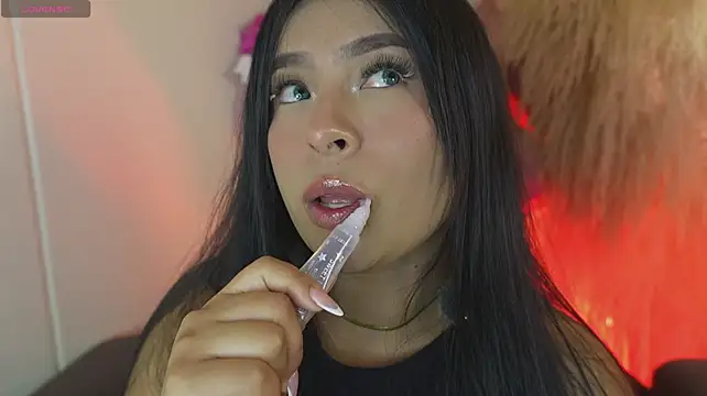 mia_roux1 (F teen) - deep throat with saliva