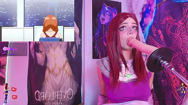 hani_bun (F teen) - oil+ahegao on StarFire's tits 😻