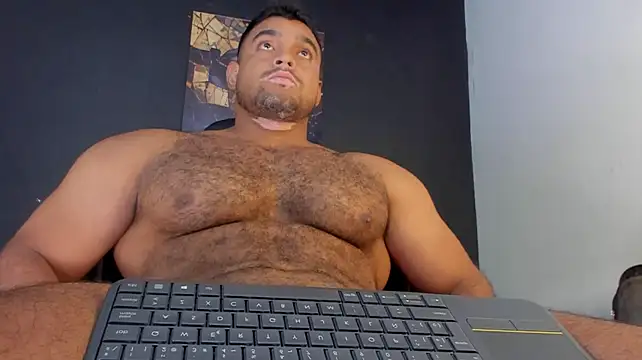 big_furry_bear13 (M young) - oil up and jerk off