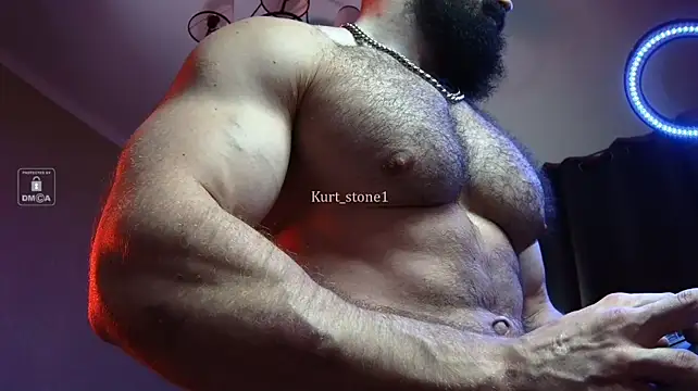 kurt_stone1 (M young) - Flex oiled pecs & abs