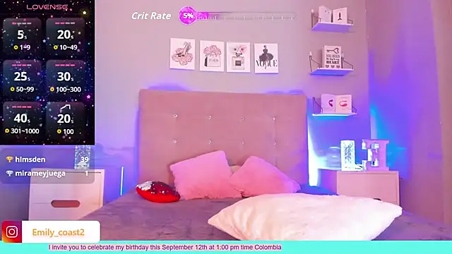 EmilyCoast-1 live cam on StripChat