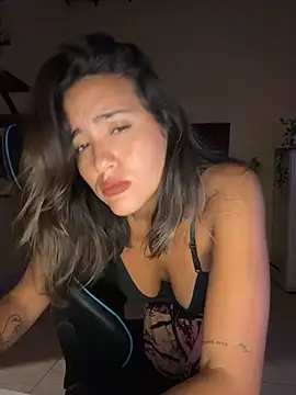 fenixgre (F young) - sexy blowjob and spit boobs
