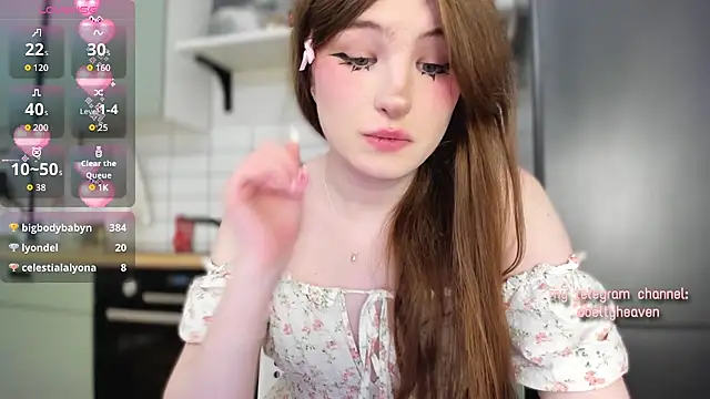 bettyheaven (T teen) - cum show