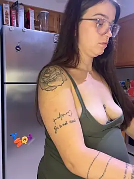 joeystaciee (F young) - Dildo ride naked back view