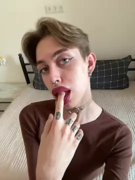 dark_noir_ (M twink) - fucking dildo in hole