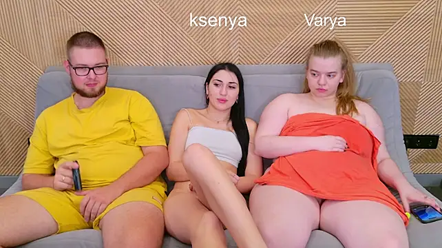 ksenny (Ask my age) - threesome sex + creampie