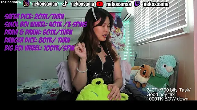 NekoxSama solo cam girl room