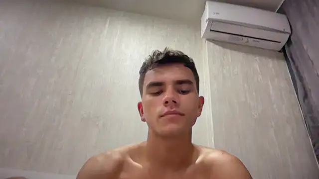 just_max02 (M twink) - Stroke dick close to cam through boxer