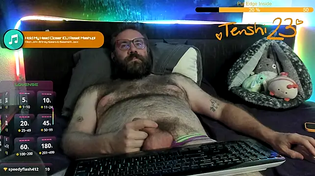 tenshi23strip (Ask my age) - insert lovense edge 2.0 in ass!!!