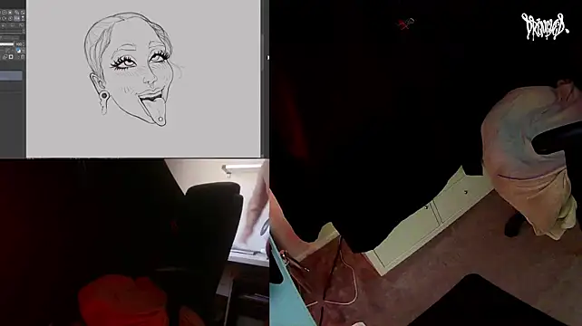 DrenchedArt webcam
