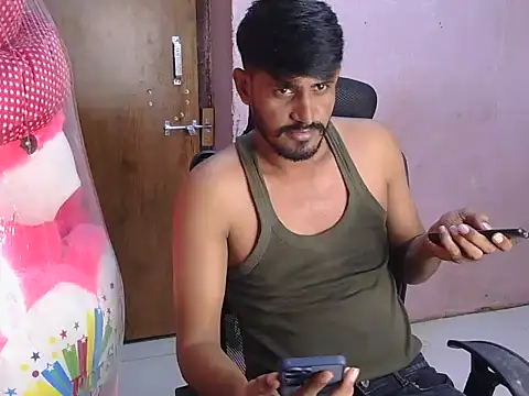 hotxkrish (M young) - Cum Show  + unlimited fucking machine