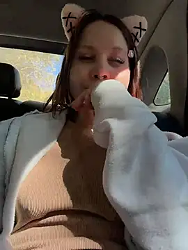 slaviccandy (F teen) - panty asade & show how WET pink PUSSY