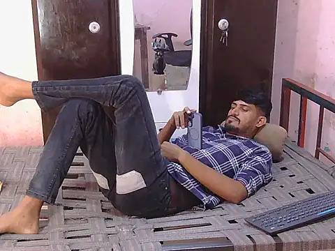 hotxkrish (M young) - Cum Show  + unlimited fucking machine