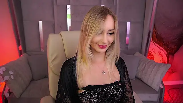 gracecandy (F young) - Naked on a transparent chair