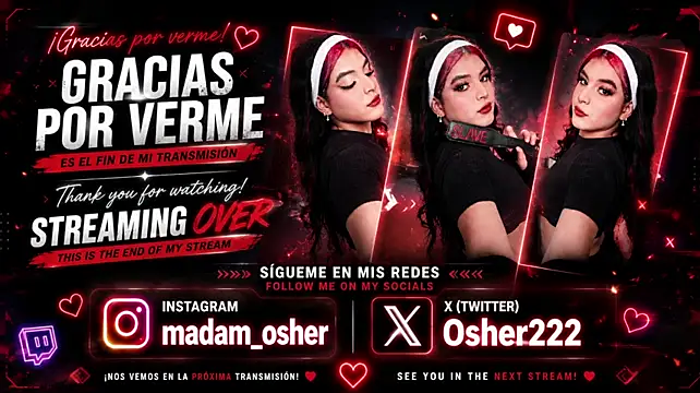 Madam_osher live cam on StripChat