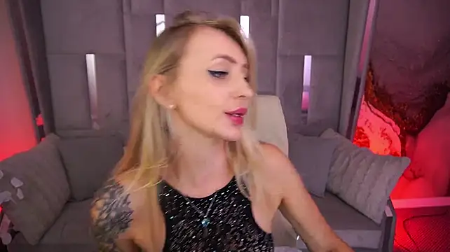 gracecandy (F young) - Naked on a transparent chair