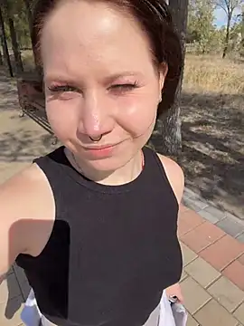 slaviccandy (F teen) - panty asade&show how wet pussy in CAFE