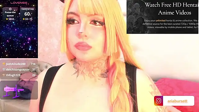 AriaBursett live cam preview
