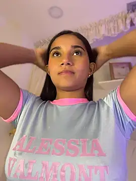 alessiavallmont (F teen) - MACHINE fuck w DOMI on my clit