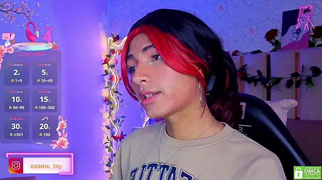 osamu_tay (M twink) - ahegao face + saliva