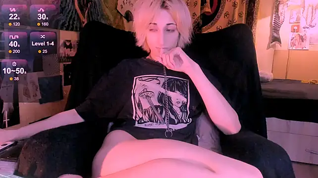 nyxwhite (M young) - CUMSHOW + LICK SPERM