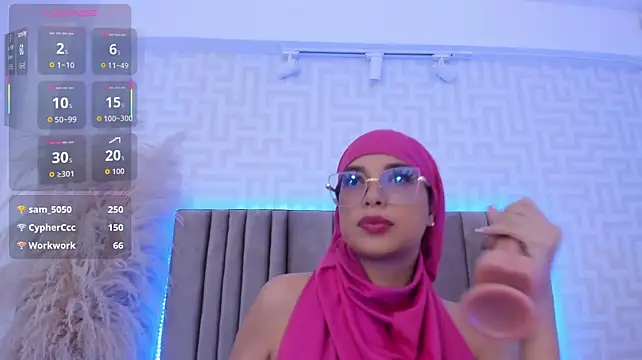 naishaa_ (F young) - - Slide dildo in pussy 😈