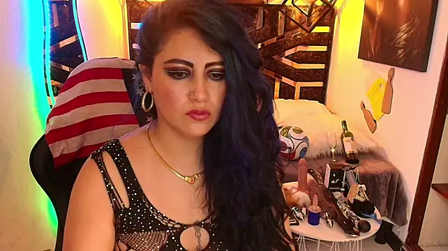 scarleth_blue (F milf) - your name in pussy+tongue 😈🥵😱👌😋