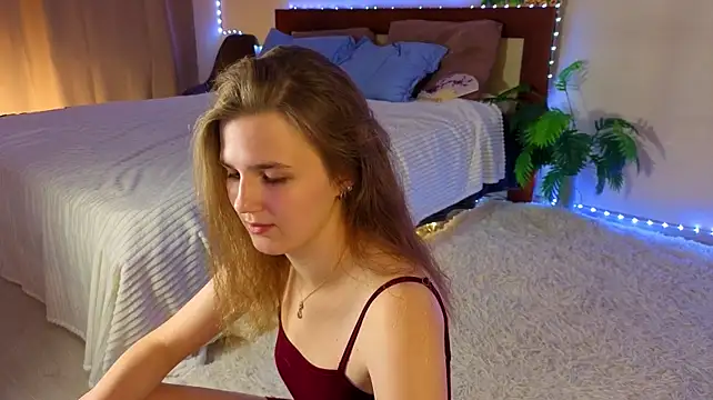 anamariarodeigues (F teen) - naughty play with bra straps