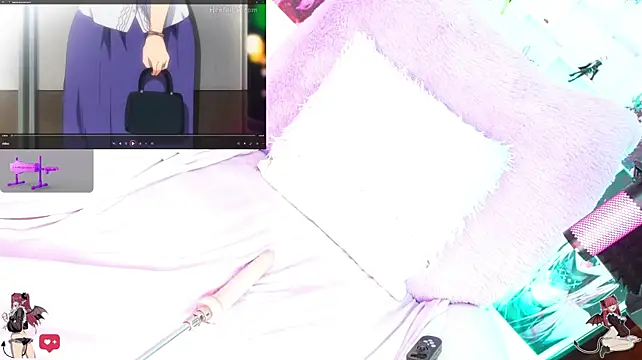 kira-- (F young) - masturbation on Sucubo with breasts😈