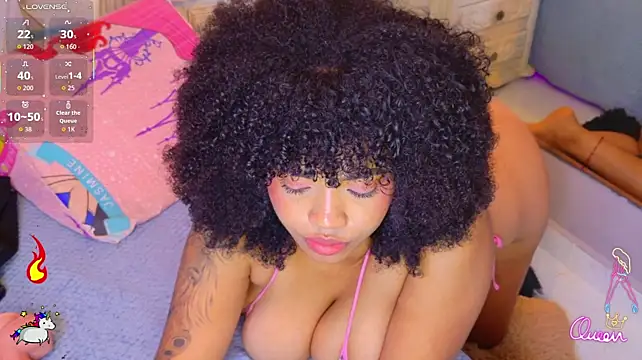 malaikabrown (F young) - Ride dildo with back to the mirror