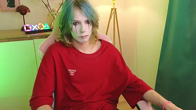 lazy_jester (M twink) - jerk off through panties 5 min