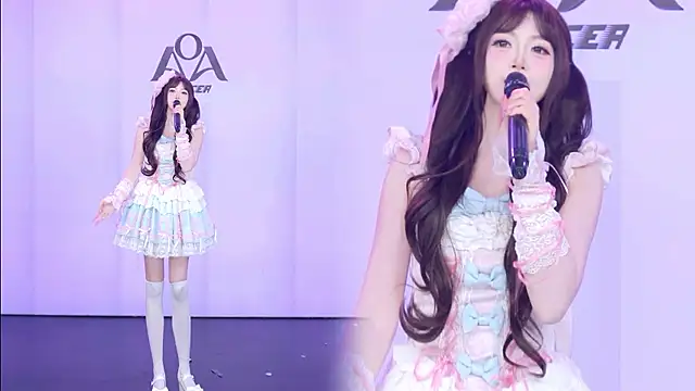 aoa-001 (Ask my age) - 完成目标集体赐座+玫瑰红丝绒小蛋糕一份