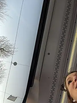 streetsquirt (Ask my age) - play with nipples under top+open door