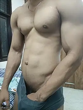 xom111 (M young) - Cum show, nipple tease, ass play