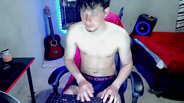 atom_hot (M young) - spit cock and masturbate