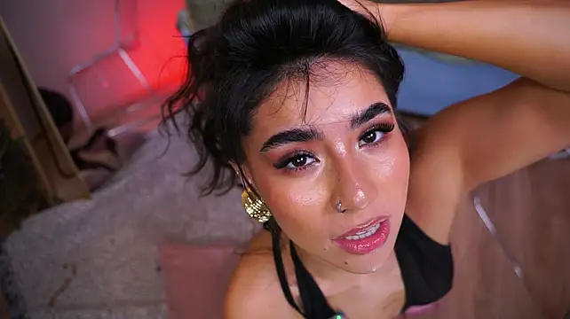 yokokoko_ (F young) - tongue out + spit