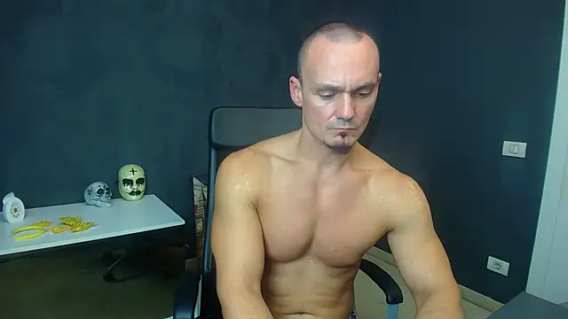 kaelsage (Ask my age) - Flexing naked show !