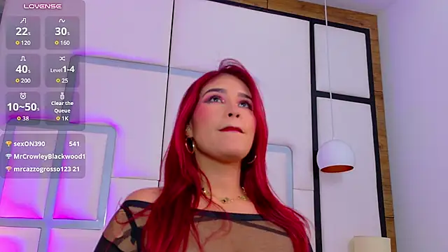 KaseyRosse captura de la sala en vivo en Stripchat