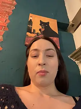 holly_play (F young) - ahegao w drool between boobs