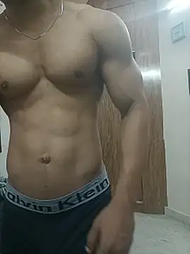 xom111 (M young) - Cum show, nipple tease, ass play