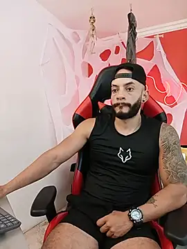 mike_savage3 (M young) - Muscule show with much oil & jerk off