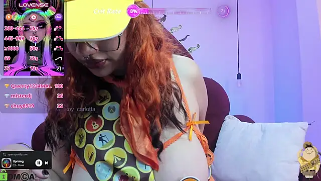 _carlotta_x (F young) - Spidergirl save the world  by show boobs