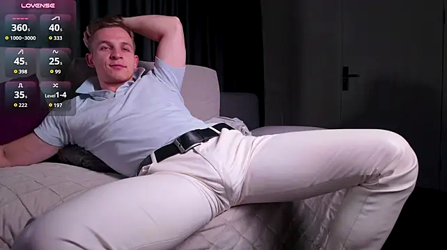 s3xyes (M young) - Oiling hard cock, balls, ass hole, abs