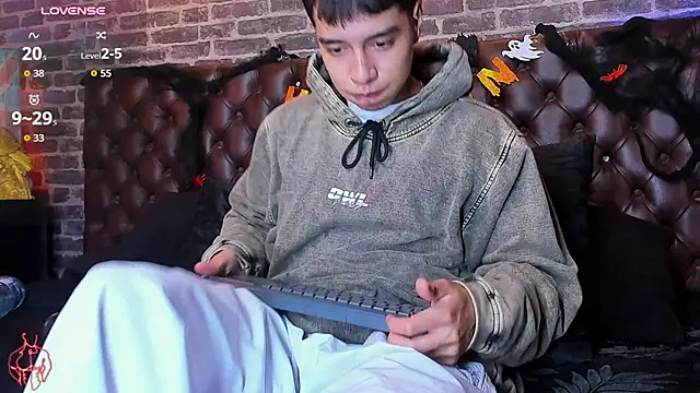 face_baby08 (M twink) - touch my body slowly and masturbation