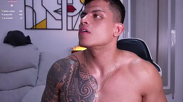 tyler_muscle1 (M young) - Flex while jerlk off